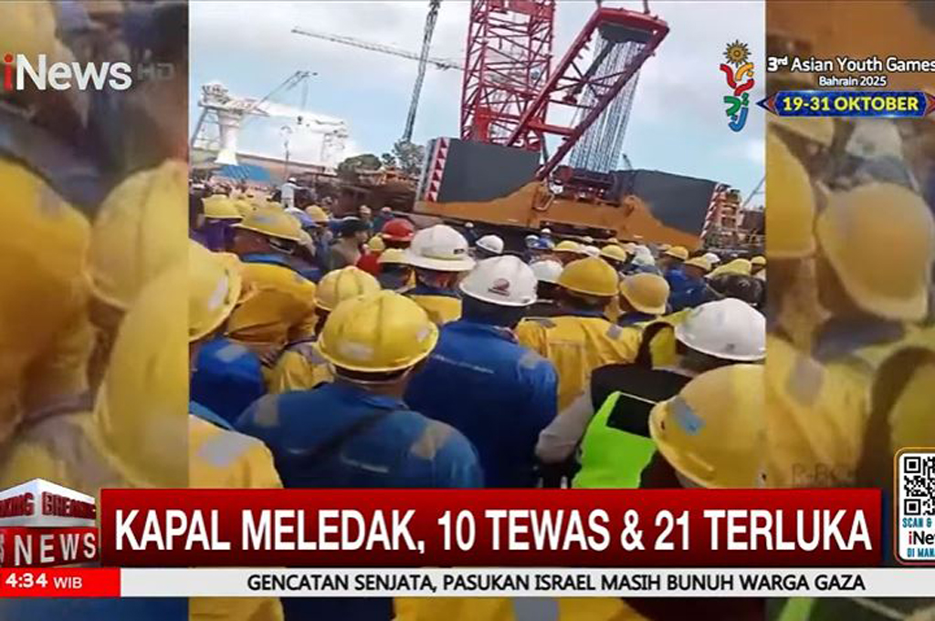 Update Kapal Tanker MT Federal II Meledak di Batam, 10 Pekerja Tewas 21 Luka-Luka