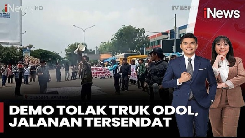 Aksi Massa Adang Truk ODOL di Cilegon, Protes Dampak Kerusakan Jalan dan Kecelakaan