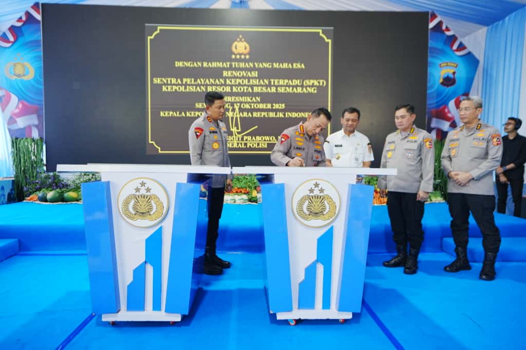 Kapolri Resmikan SPPG di Jateng, Pastikan Penuhi SOP Penyajian MBG