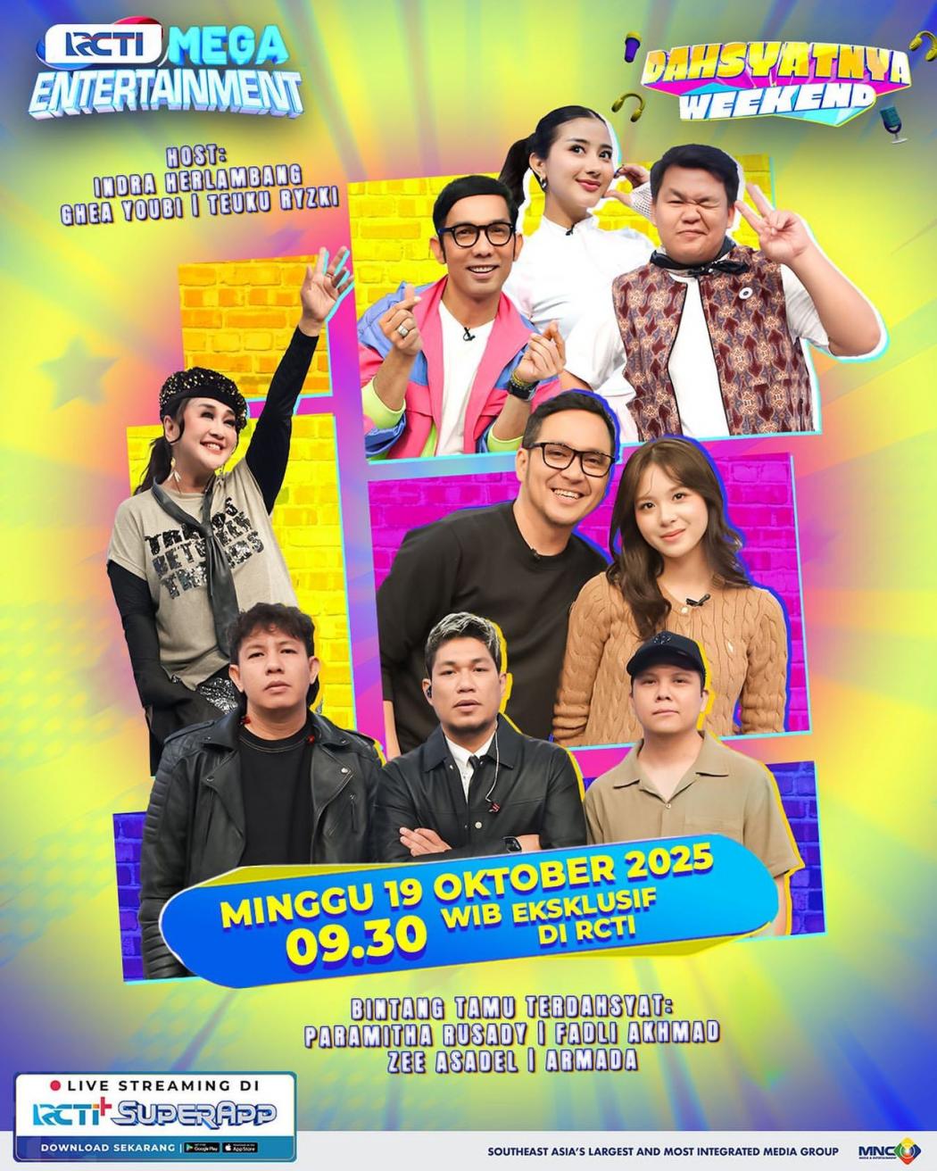 Saksikan Keseruan Dahsyatnya Weekend Bersama Armada, Zee Fadli dan Paramitha Rusady