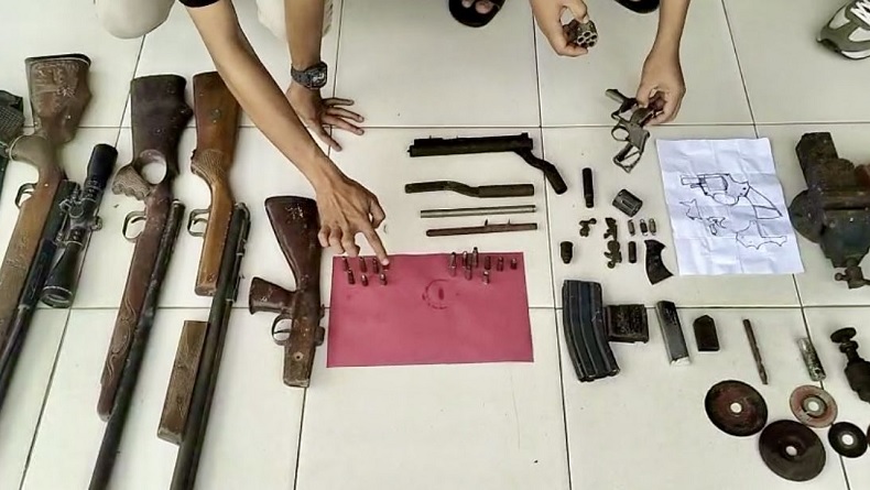 Ditangkap, Bandar Narkoba di Lampung Tengah Ternyata Juga Perakit Senjata Api