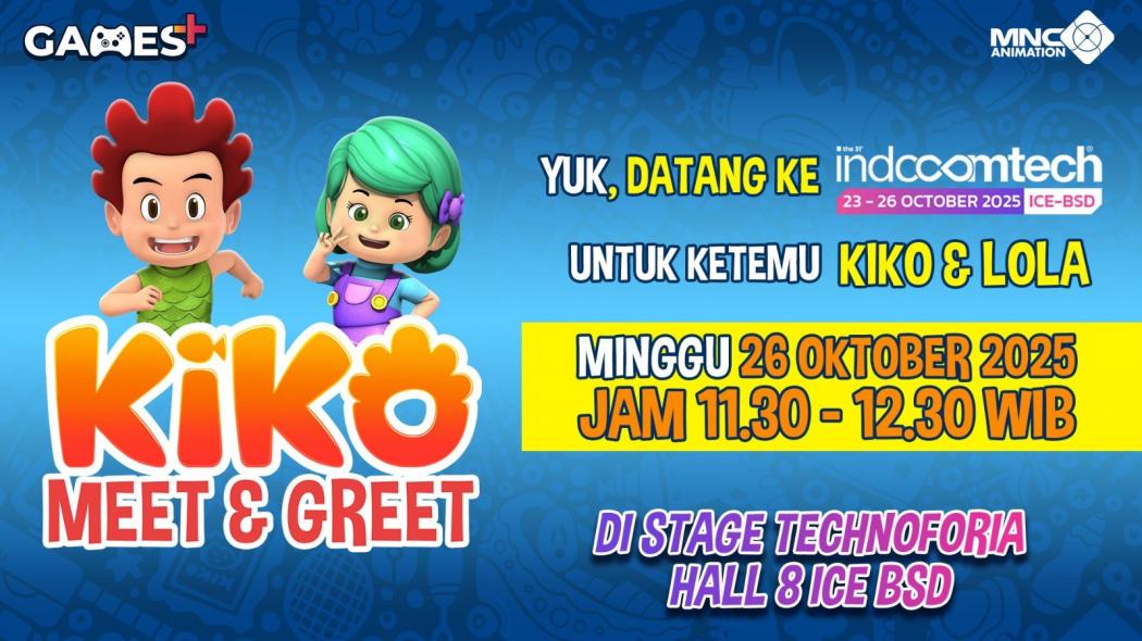 Karakter KIKO & LOLA Hadir di Indocomtech 2025, Seru Bersama MNC Animation & Games!