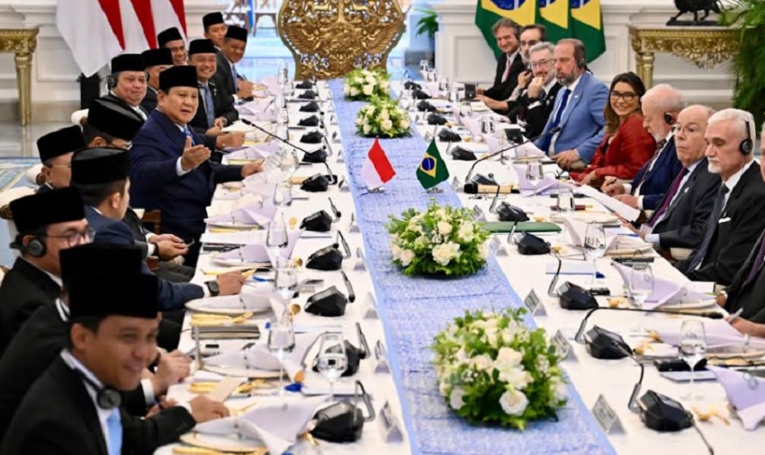 Pecel Kembang-Iga Bakar Jadi Hidangan Makan Siang Prabowo dan Presiden Brasil Lula 