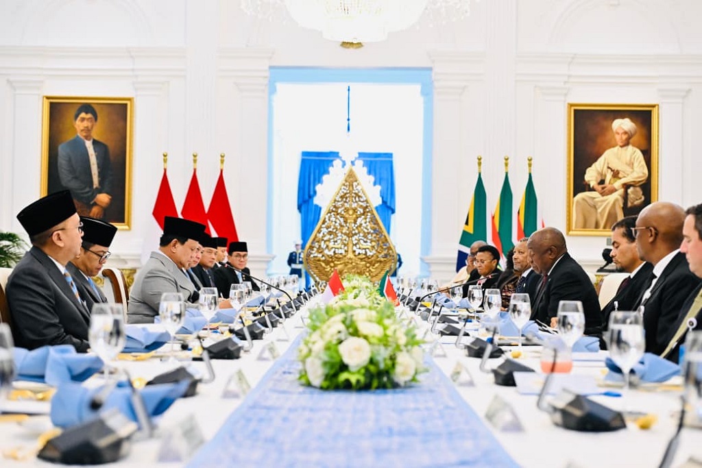 Momen Prabowo Jamu Presiden Afsel Makan Siang di Istana, Suguhkan Soto Banjar