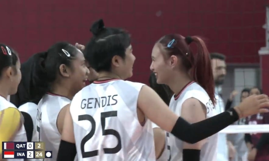 Hasil Asian Youth Games 2025: Timnas Voli Putri Indonesia Hancurkan Qatar 3-0 