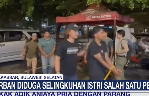 Cemburu, Kakak Adik di Selayar Tebas Selingkuhan Istri Pakai Parang