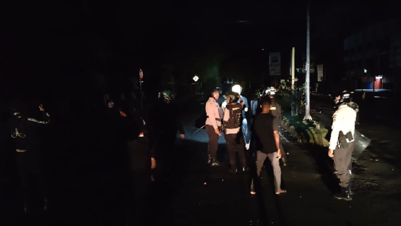 Kericuhan di Jalan Ahmad Yani Sorong Reda, Polisi Siaga di Lokasi
