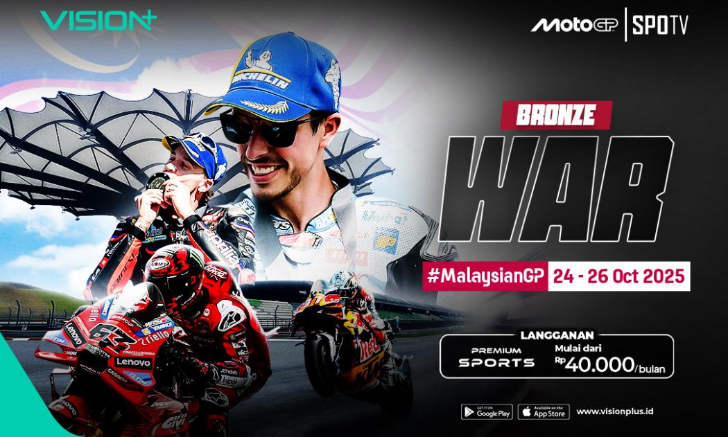 Jadwal dan Link Live Streaming MotoGP Malaysia 2025, Saksikan Serunya Balapan Utama di Vision+ 