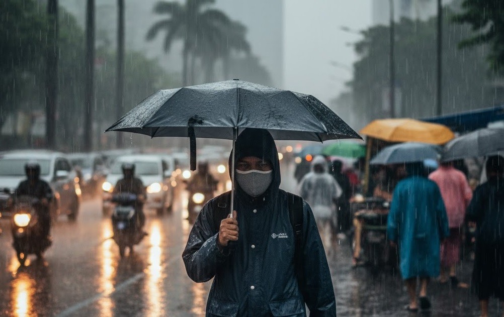 Hujan di Jakarta Mengandung Mikroplastik, Menkes Imbau Warga Pakai Masker
