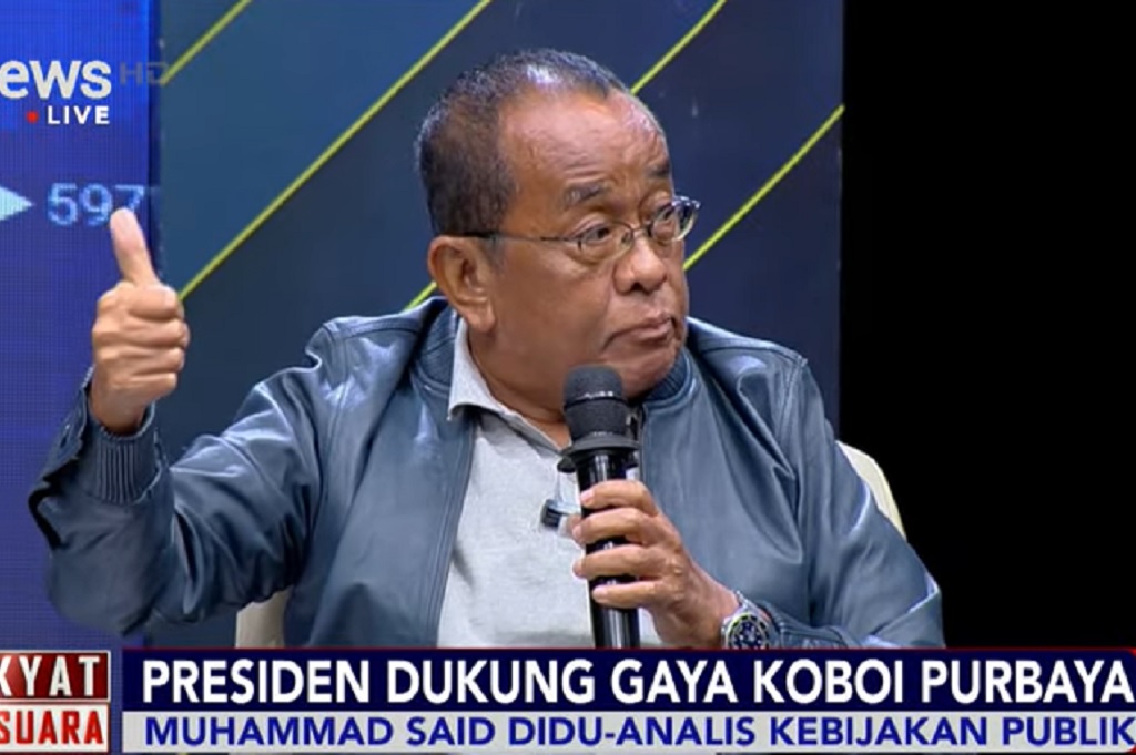 Said Didu: Gaya Koboi Purbaya Perintah Presiden Prabowo