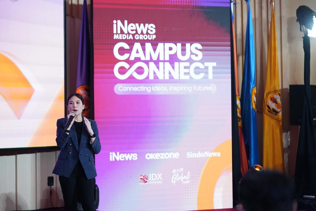 iNews Media Group Campus Connect di Unpad Dibuka, Angela Tanoesoedibjo: Stay Kritis dan Aware!