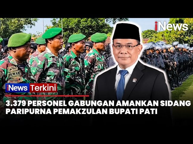 Pengamanan Ketat Sidang Hak Angket DPRD Pati: 3.379 Personel Gabungan TNI - Polri Diturunkan