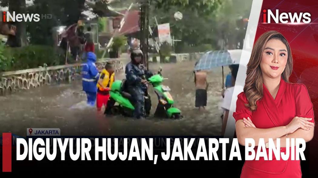 Jakarta Dikepung Banjir, Arus Lalu Lintas Lumpuh 
