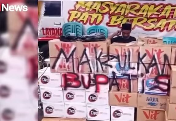 Jelang Aksi Pemakzulan Bupati Pati Sudewo, Warga Kirim Bantuan Logistik ke Posko