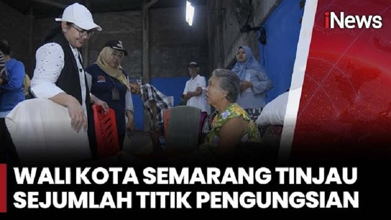 Wali Kota Semarang Tinjau Lokasi Banjir, Salurkan Bantuan dan Cek Kesehatan Warga
