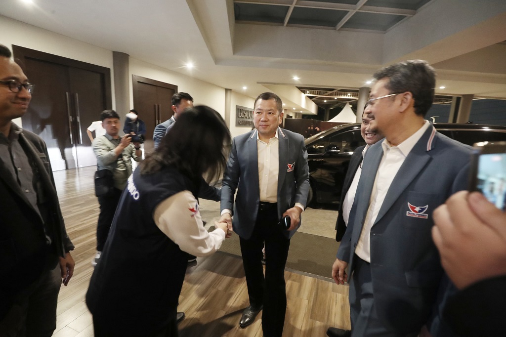 Hary Tanoesoedibjo Hadiri Penutupan Rakernas Partai Perindo