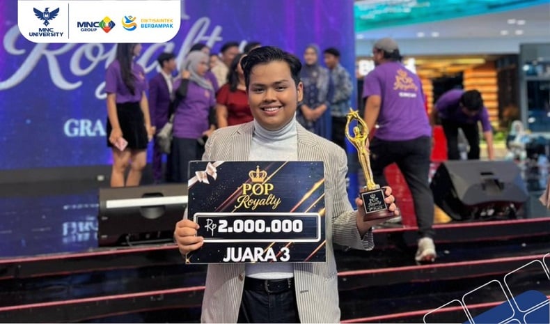 Bangga! Mahasiswa MNC University Juara 3 Pop Royalty Singing Competition