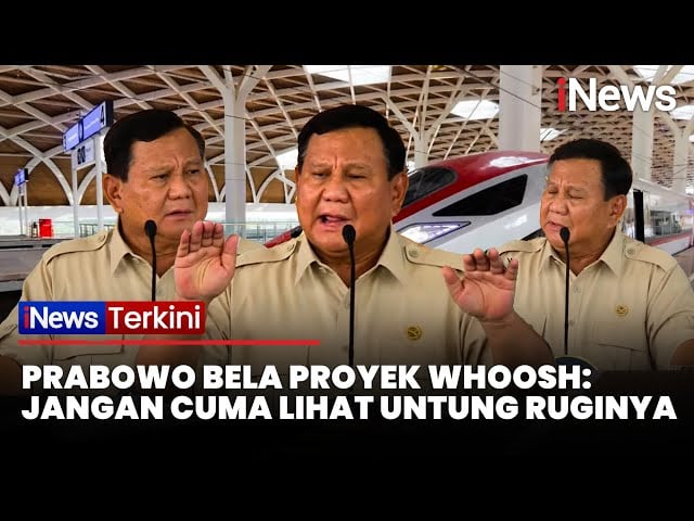 Prabowo Pasang Badan soal Utang Whoosh:  Saya Tanggung Jawab!