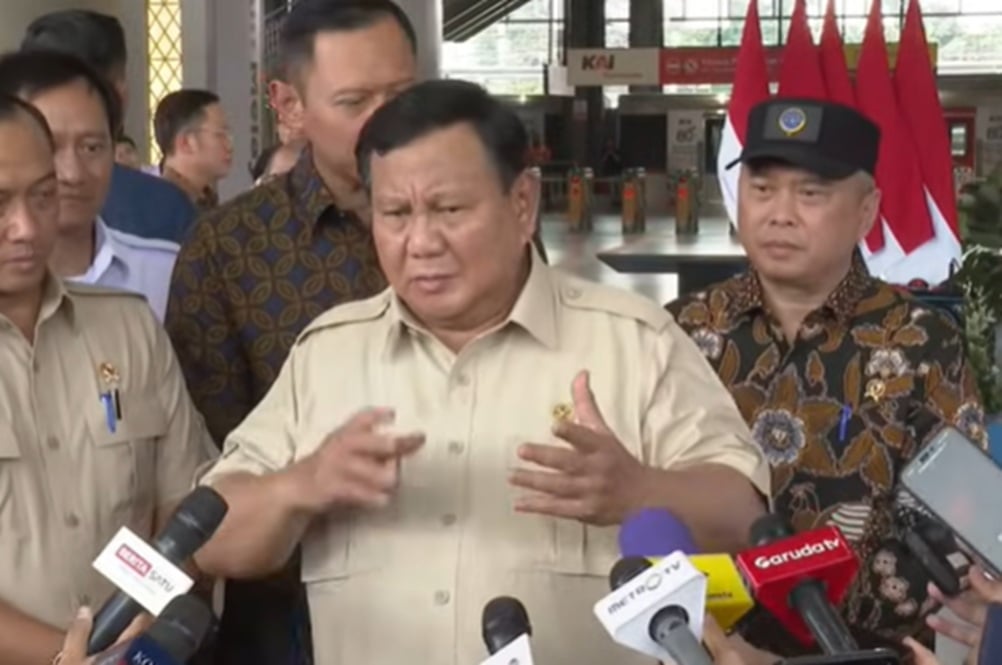 Prabowo Ungkap Pertemuan dengan Jonan Bahas soal Proyek Whoosh