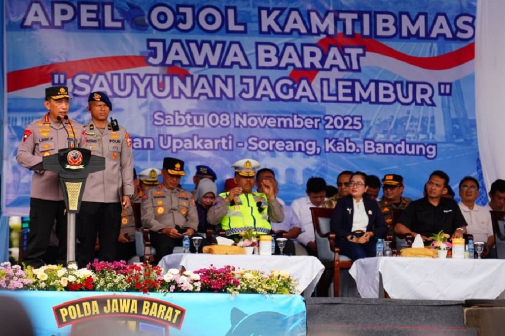 Kapolri Listyo Sigit Pimpin Apel Ojol di Jabar: 5.000 Driver Deklarasi Jaga Kamtibmas