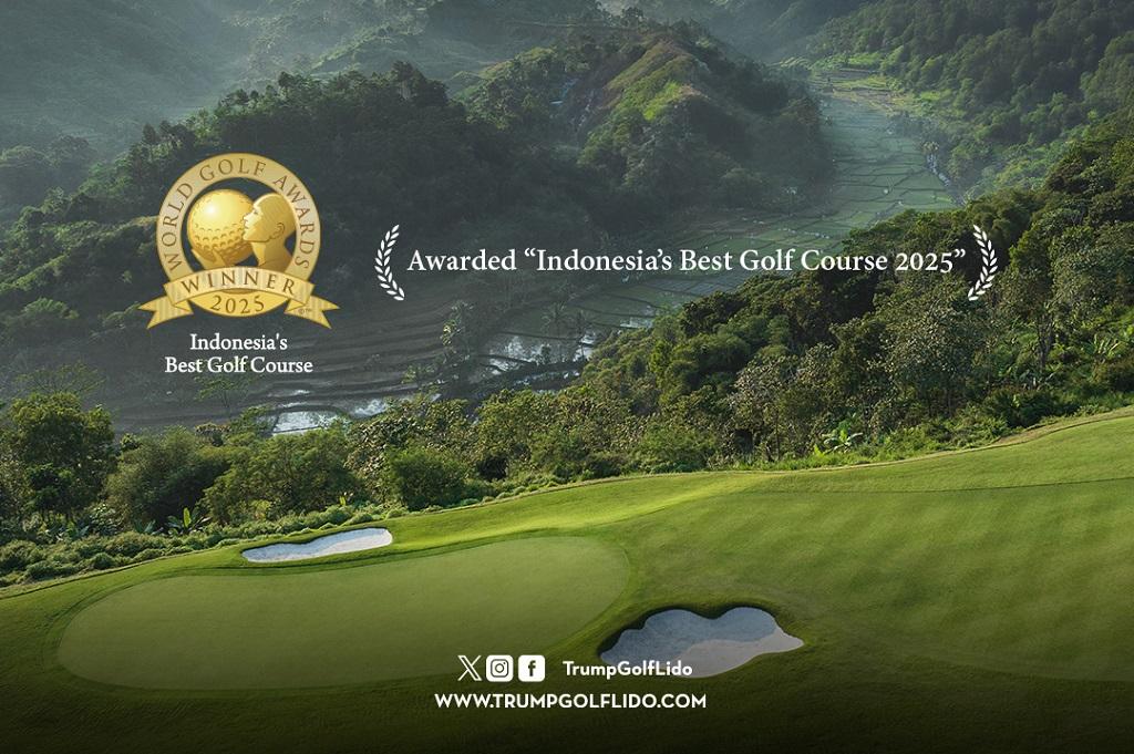 Trump International Golf Club Lido Dinobatkan sebagai Lapangan Golf Terbaik di Indonesia oleh World Golf Awards