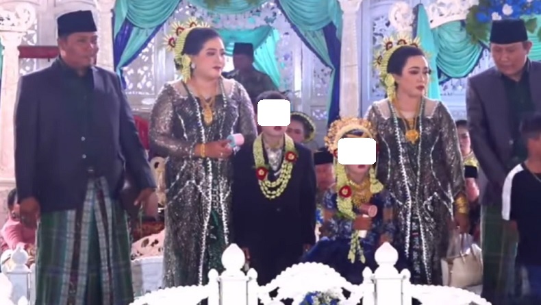 Viral! Pesta Pertunangan Bocah SD dan TK di Sumenep Layaknya Orang Dewasa