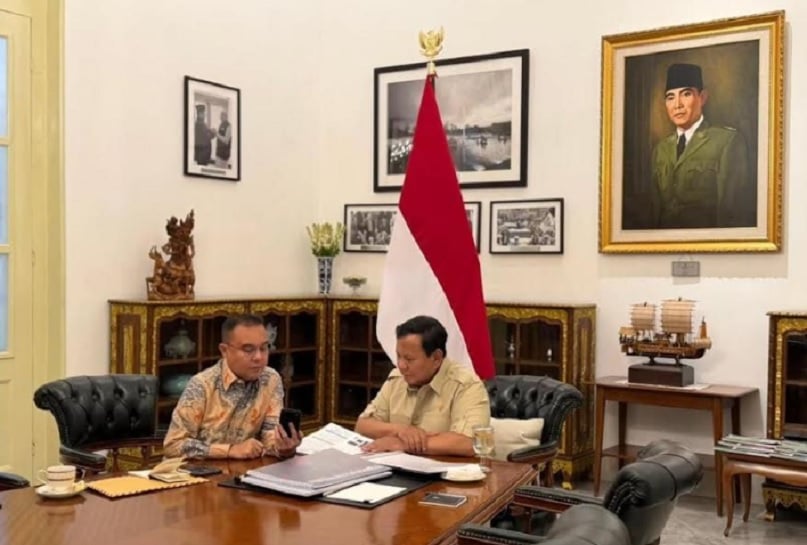 Prabowo Bertemu Dasco di Istana, Bahas Pertumbuhan Ekonomi hingga Situasi Politik-Keamanan