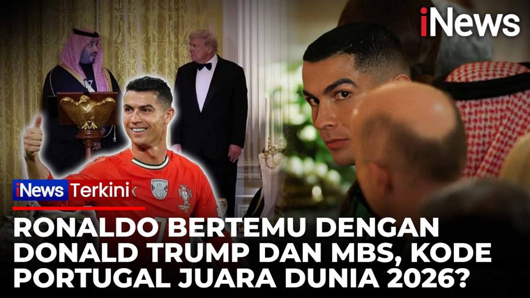 Momen Cristiano Ronaldo Hadiri Jamuan Makan bersama Donald Trump dan Pangeran Arab Saudi 