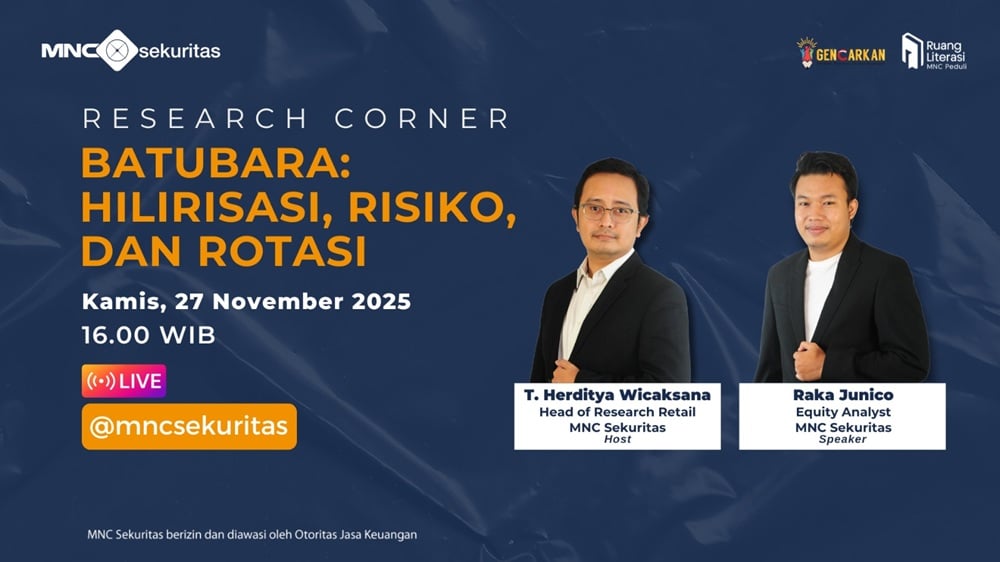 IG Live Research Corner 'Batubara: Hilirisasi, Risiko, dan Rotasi' Sore Ini, Jangan Ketinggalan!