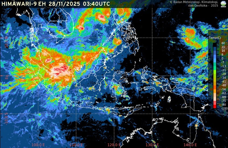 BMKG Sebut Siklon Tropis Senyar di RI Mulai Melemah, Bergerak ke Malaysia