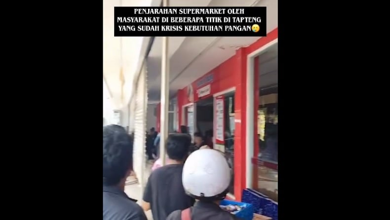 Respons BNPB soal Viral Penjarahan Minimarket di Sibolga: Tidak Bersifat Menjarah atau Merusak