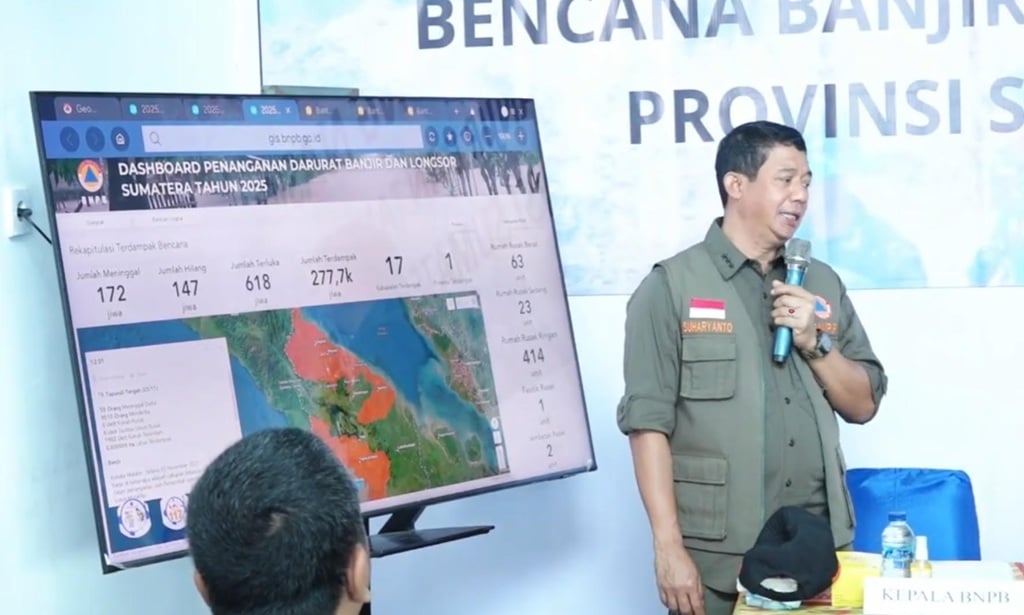 BNPB Ungkap Tapteng dan Sibolga Masih Terisolir, Jalan Tertutup Longsor dan Banyak Warga Terjebak