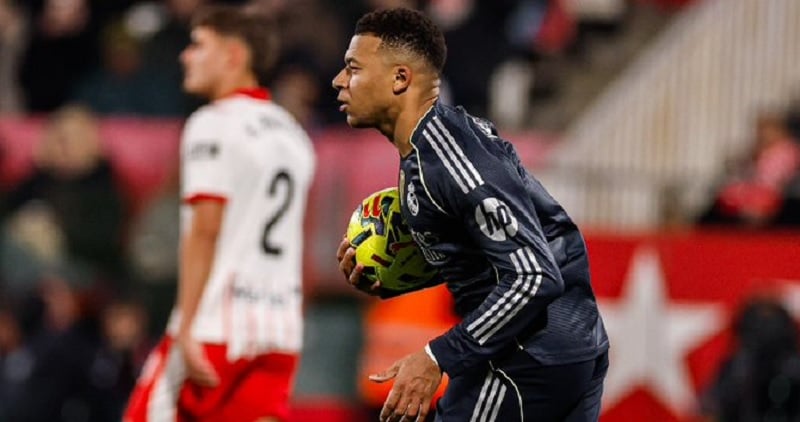 Real Madrid Nyaris Kalah dari Girona, Penalti Mbappe Jadi Penyelamat