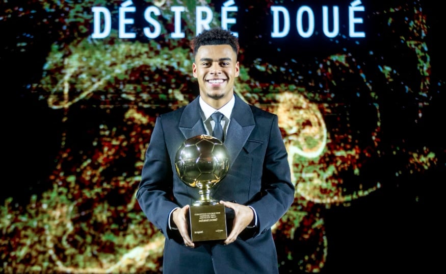 Resmi! Desire Doue Sabet Golden Boy 2025, Sejajar dengan Lionel Messi dan Kylian Mbappe