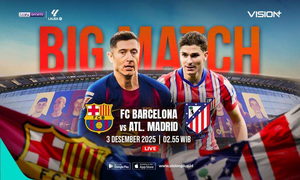 Jadwal dan Link Live Streaming Barcelona vs Atletico Madrid di Liga Spanyol 2025-2026, Saksikan di Sini!