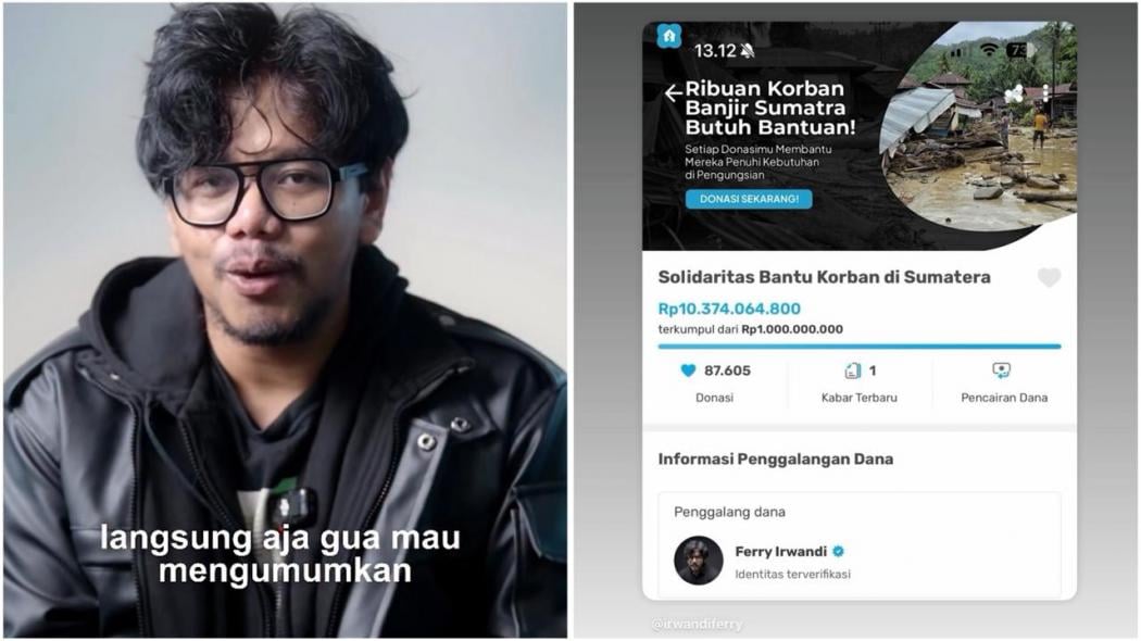 Terkumpul Rp10,3 Miliar dalam 24 Jam, Open Donasi Ferry Irwandi Resmi Ditutup!