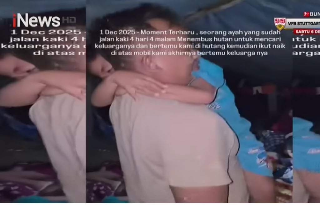 Viral Ayah di Aceh Tamiang Bertemu Anak usai Jalan Kaki 4 Hari Terjang Banjir