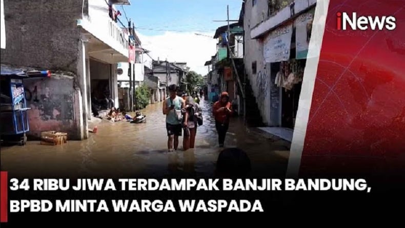 Sungai Citarum Bandung Meluap, Ribuan Rumah di 3 Kecamatan Terendam Banjir