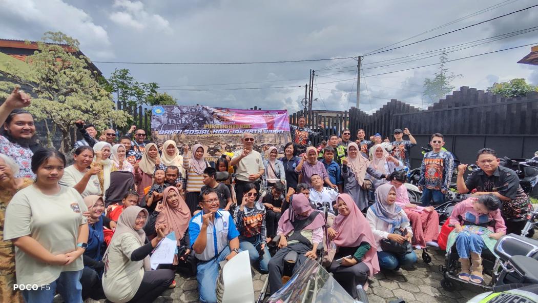 Tak Sekadar Touring, Komunitas Harley-Davidson HDCI Gelar Kegiatan Bantu Kaum Disabilitas