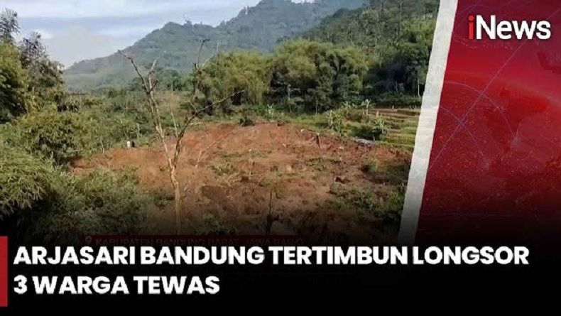 3 Warga Tertimbun Longsor di Bandung, Pencarian Terkendala Tanah Masih Bergerak