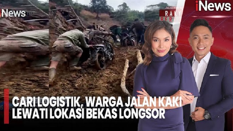 Warga Benar Meriah Tempuh Puluhan Kilometer Jalur Bekas Longsor demi Bantuan Makanan