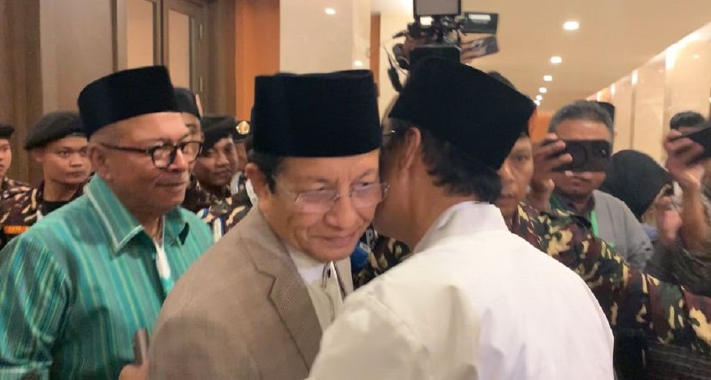 Menag Nasaruddin Umar Hadiri Pleno PBNU, Disambut Gus Ipul