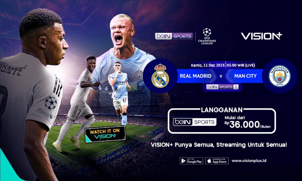 Jadwal dan Link Live Streaming Real Madrid vs Manchester City di Liga Champions, Saksikan di Sini!