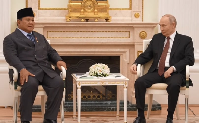 Prabowo Bertemu Putin di Moskow, Didampingi Menlu dan Seskab