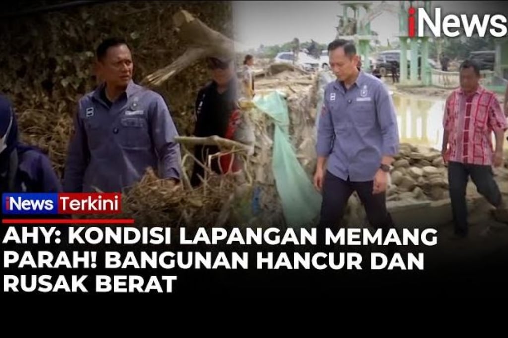 Menko AHY Tinjau Lokasi Terdampak Banjir Aceh Tamiang: Kondisi Lapangan Memang Parah