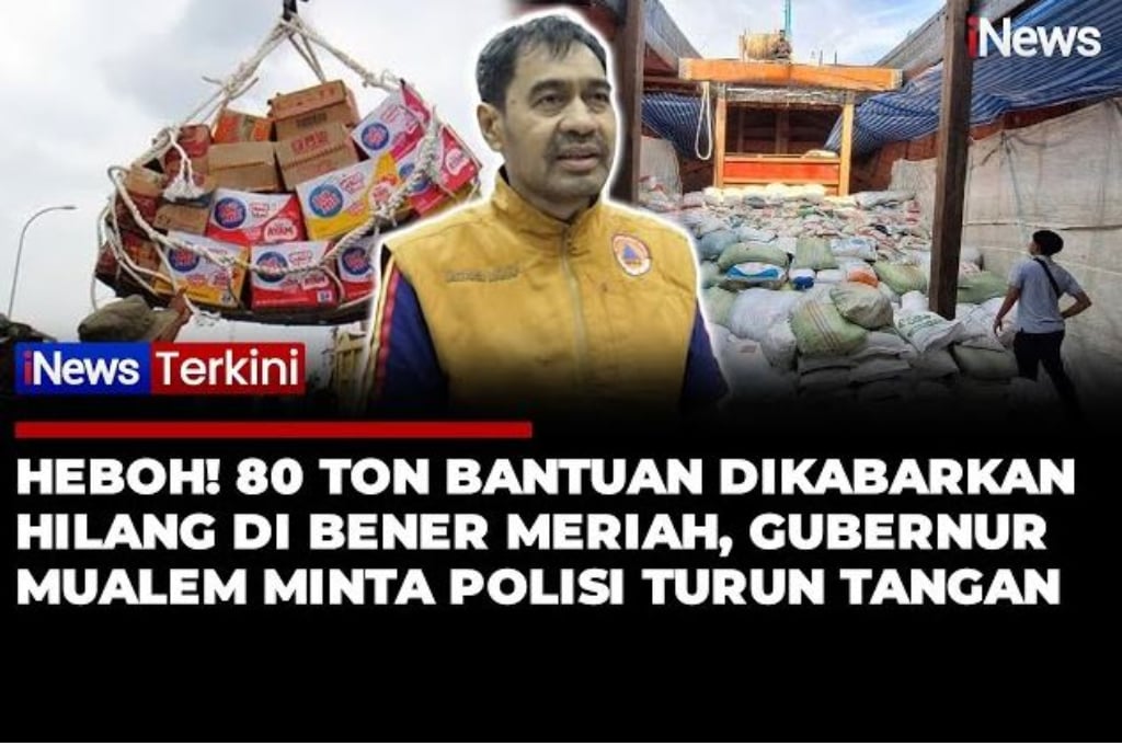 80 Ton Bantuan Dikabarkan Hilang di Bener Meriah, Gubernur Aceh Minta Polisi Usut Tuntas