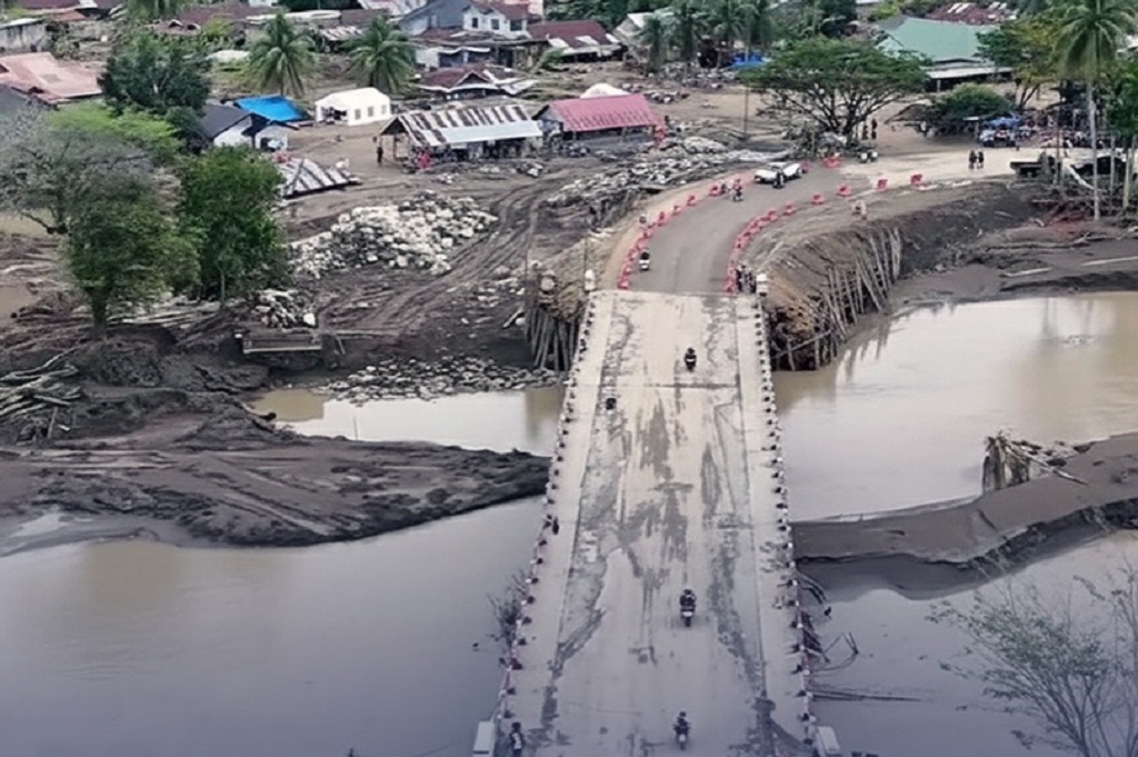 Sempat Hancur, Jembatan Penghubung Pidie Jaya-Bireuen Difungsikan Terbatas