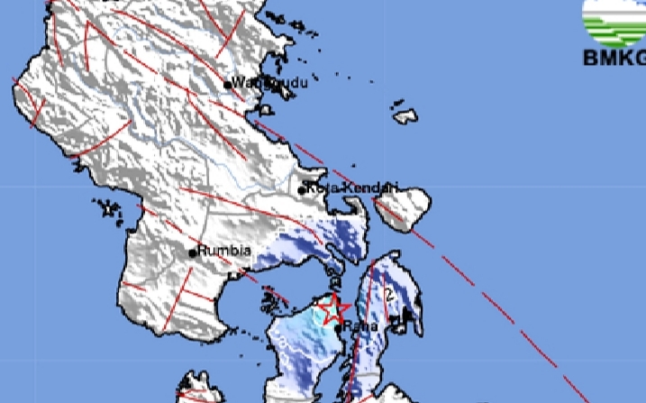 Gempa Hari Ini Guncang Muna Sultra Pusat di Darat 7 Km, Cek Magnitudonya! 