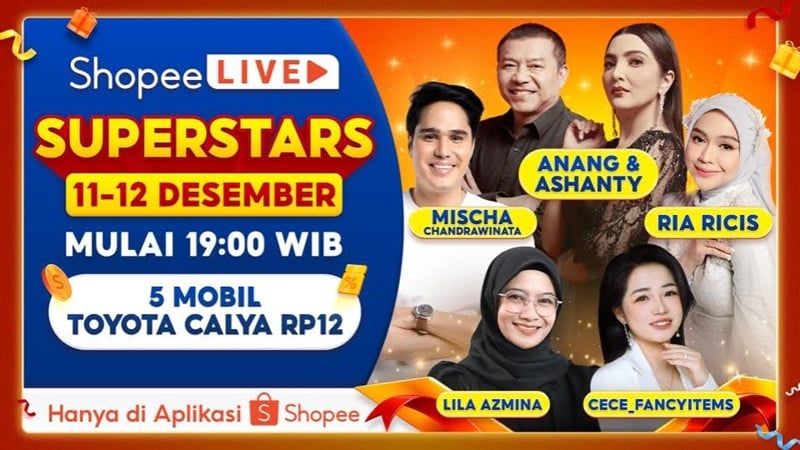 Sederet Artis Ini Pandu Shopee Live Superstar, Peningkatan Produk hingga 16 Kali Lipat!