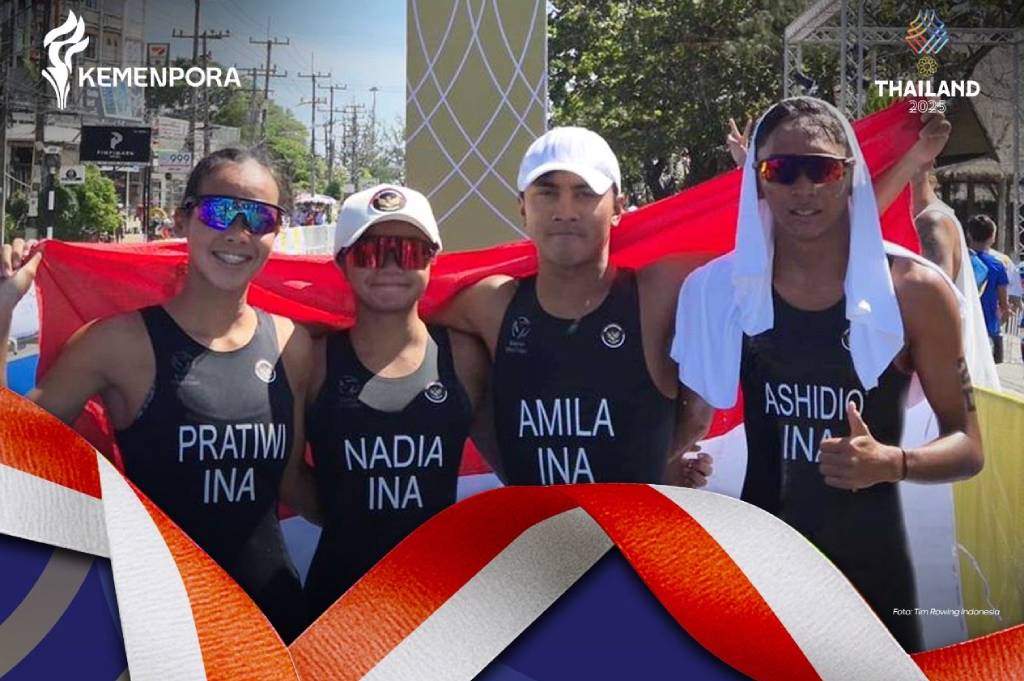 Lima Emas dalam Sehari, Triathlon dan Dayung Dongkrak Torehan Medali Indonesia di SEA Games 2025